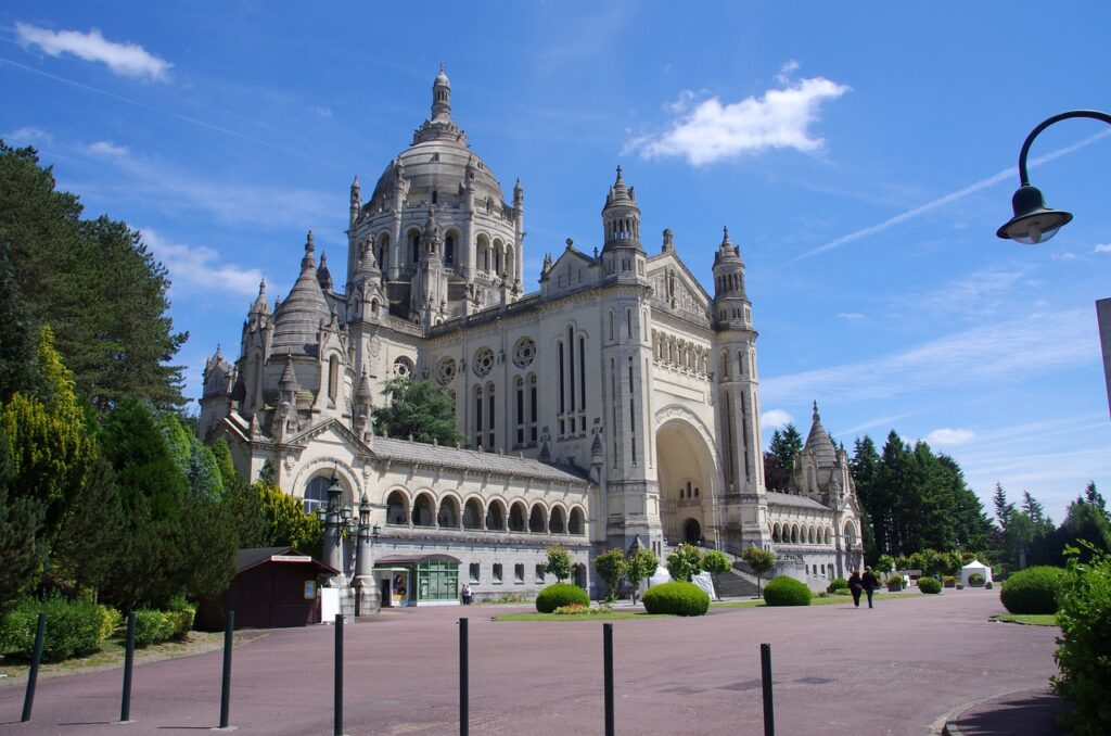 basilica of lisieux, saint therese, religion, christians